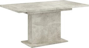 Masa extensibila BOBA, gri beton, DTD laminat, 160/200x90x77 cm