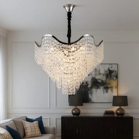 Candelabru Elegant Ø780 mm, 18 Becuri E27, Design Chrom, H620 mm – Model 78006-780 CH