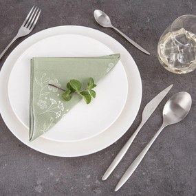 Tacâmuri argintii din oțel inoxidabil 24 buc. – Orion