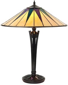 Lampă de masă Tiffany Endon 64045 Dark Star 2xE27/60W/230V Ø 49 cm