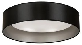 Plafonieră LED Duolla ROLLER LED/24W/230V d. 45 cm negru/argintiu