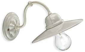Aplica de perete design retro realizata manual din ceramica B-W