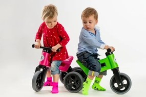 Funny Wheels RIDER SPORT - Bicicletă de echilibru 2în1, roz/negru