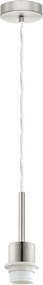 Brilagi - Lampă suspendată LED NUBILA pe cablu 1xE27/60W/230V Ø 14 cm gri deschis