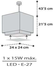 Lustră pentru copii Dalber 63372 LITTLE PIXEL 1xE27/15W/230V