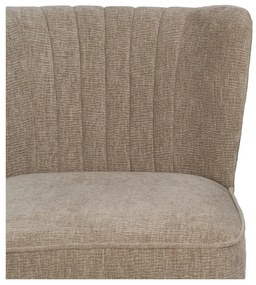 Fotoliu bej cu tapițerie din chenille Glam – Ixia