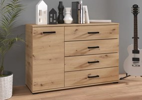 Comodă Frazio – 120x40x83 cm – Stejar Artisan