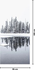 Fototapet pentru ușă - A fost alb... (95x205cm)