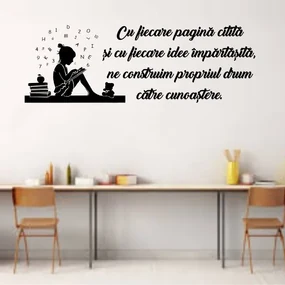 Sticker perete Fiecare pagina citita