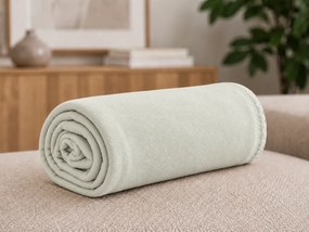 Patura fleece FLEORA, crem verde olive Dimensiune: 150 x 200 cm