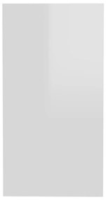 Masa laterala, alb extralucios, 50x26x50 cm, PAL 1, Alb foarte lucios