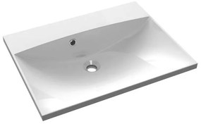 Chiuvetă albă din compozit mineral 60x46 cm Maria – Sapho