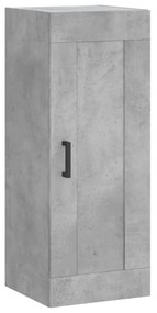 830504 vidaXL Dulap de perete, gri beton, 34,5x34x90 cm, lemn prelucrat