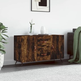 828145 vidaXL Servantă, stejar fumuriu, 100x36x60 cm, lemn compozit