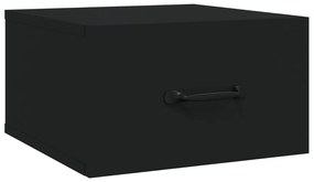 Noptiera de perete, negru, 35x35x20 cm 1, Negru