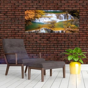 Tablou - Cascada Huay Mae Khamin, Thailanda (120x50 cm)