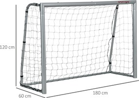 SPORTNOW Poarta de fotbal 6ft x 2ft, Plasa de fotbal pentru gradina cu tarusi de sol, montare rapida si simpla, Poarta pentru antrenament
