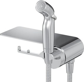 Baterie bideu incastrata AM.PM Func cu dus igienic si suport hartie igienica finisaj crom lucios