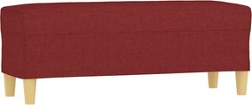 vidaXL Bancă, roșu vin, 100x35x41 cm, textil