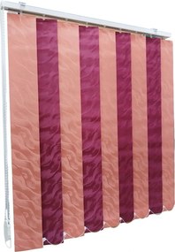 Jaluzele verticale BEATA 9609/9612 somon grena – elegante, moderne, montaj tavan inclus