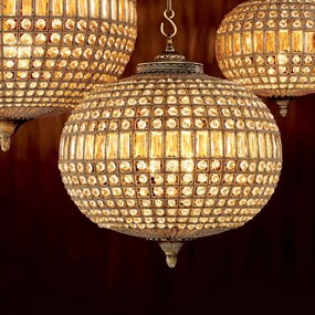 Candelabru LUX fabricat manual, diam.52cm, finisaj brass, Kasbah Oval Medium 106268 HZ