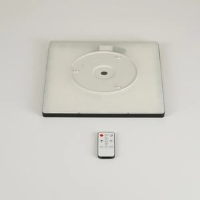 Brilagi - Plafonieră LED dimabilă ULTRA SLIM LED/18W/230V 30x30 cm neagră + telecomandă