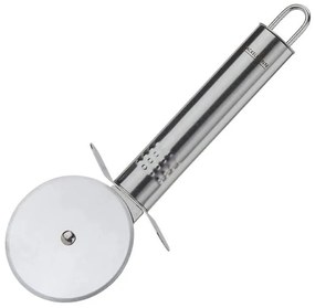 Feliator pentru pizza Fackelmann 40437, 19 cm, Maner oval, Otel inoxidabil, Carlig pentru agatat, Argintiu