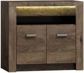 Comoda INFINITY I-10, frasin inchis, PAL melaminat, 96x42x73 cm
