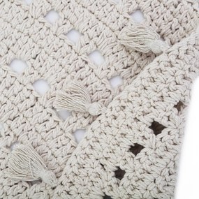 Covor pentru copii crem ø 120 cm Nila Ecru – Nattiot