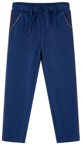 Pantaloni pentru copii cu șnur, bleumarin, 92