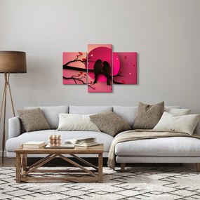 Tablou - Păsări îndrăgostite (90x60 cm)