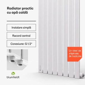 Blumfeldt Tallheo, 47 x 160, radiator, radiator tubular, 728 W, apă caldă, 1/2