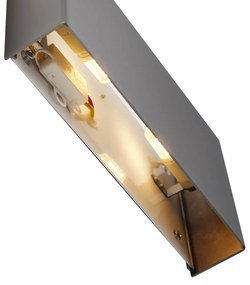 Lampă de perete modernă gunmetal cu 2 lumini - Otan