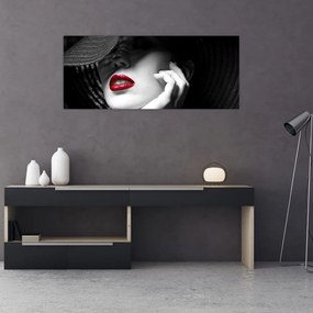 Tablou - Femeie cu pălărie (120x50 cm)