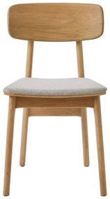 Scaun de dining bej/în culoare naturală Livo – Unique Furniture