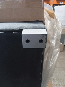 AKCE Tmavě šedá rozkládací rohová pohovka ZENOVA 220x140 cm, oboustranná II. jakost