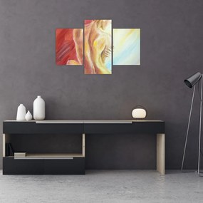 Tablou - Imaginea unei femei care se odihnește, pictură în ulei (90x60 cm)