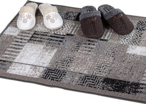 decoDoma Covor runner Patchwork gri 67 x 150 cm