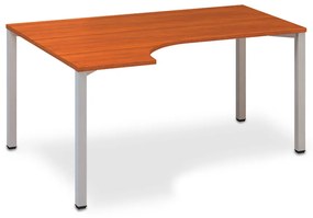 Birou ergonomic ProOffice B 180 x 120 cm, stânga, cireș