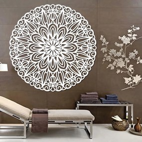 SENTOP | Mandala sculptată din lemn pentru perete, floarea timpului - ORIN