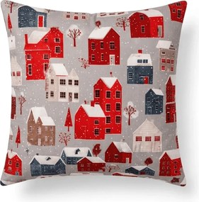 Husa de perna din microfibra WINTER COTTAGE 45x45 cm, gri
