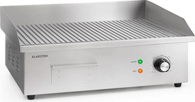 Klarstein Grillmeile 3000R, grătarul electric, 3000 W, placă de grill, 54,5 x 35 cm, striat
