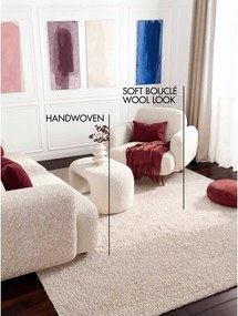 Covor crem țesut manual din material bouclé 160x230 cm Notting Hill Portobello – Ted Baker