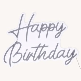Atmosphera - Decorațiune neon LED de perete HAPPY BIRTHDAY LED/5V