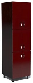 Soldat 60 cu 6 usi Zebra MDF rosu simplu
