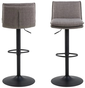 Scaune de bar gri rotative 2 buc. 107 cm Flynn – Actona