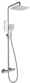 Ravak X070099 - Set de duș TERMO cu baterie termostatică, crom lucios