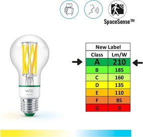 Bec smart cu filament E27, 4 W – WiZ
