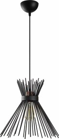 Lustra KIRPI 3081, negru, metal, 34x35-131 cm
