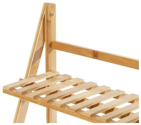 Suport pentru flori din bambus cu scară - 4 rafturi practice